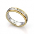 890028 Обручальное кольцо из золота с бриллиантами