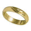 112100040/1 Обручальное кольцо с бриллиантом