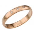 36К3 Обручальное кольцо с бриллиантами