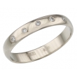 36Б5 Обручальное кольцо с бриллиантами