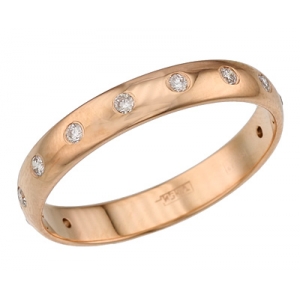 36К11 Обручальное кольцо с бриллиантами
